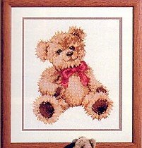 Borduurpakket geboortetegel LIEFSTE TEDDYBEER NIEUW !