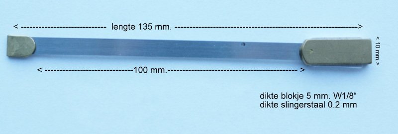 Slingerveer nr. 303 voor staande klokken. - 5