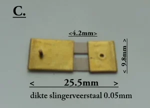 Slingerveer nr. C geschikt voor staande klokken . - 0