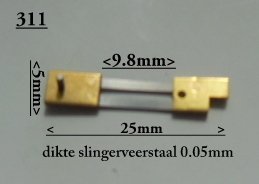 Franse pendule slingerveer nr. 128 - 2