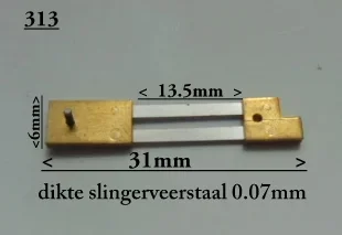 Franse pendule slingerveer nr. 313 - 0