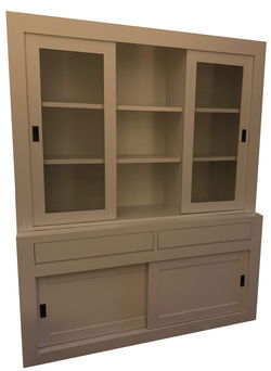 Buffetkast wit - wit Groenlo soft close 180 x 50/40 x 220cm