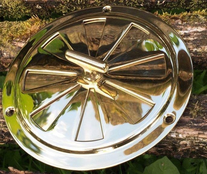 Verstelbaar luchtrooster, ventilatierooster, messing-mooi - Afbeelding 3