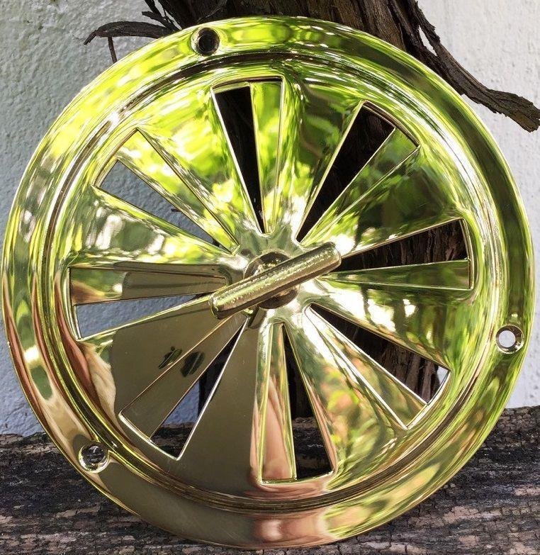 Verstelbaar luchtrooster, ventilatierooster, messing-mooi - Afbeelding 6