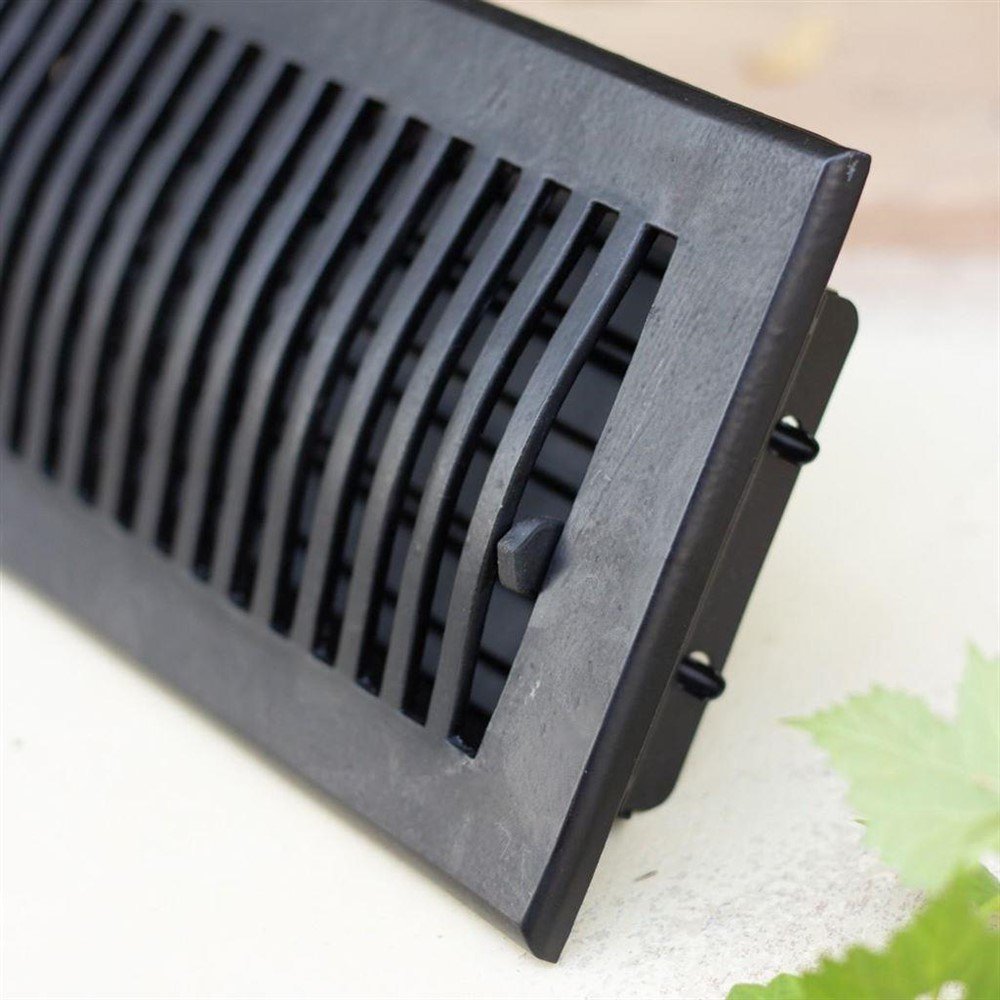 Zwart luchtrooster,ventilatierooster haard-rooster-kach - Afbeelding 5