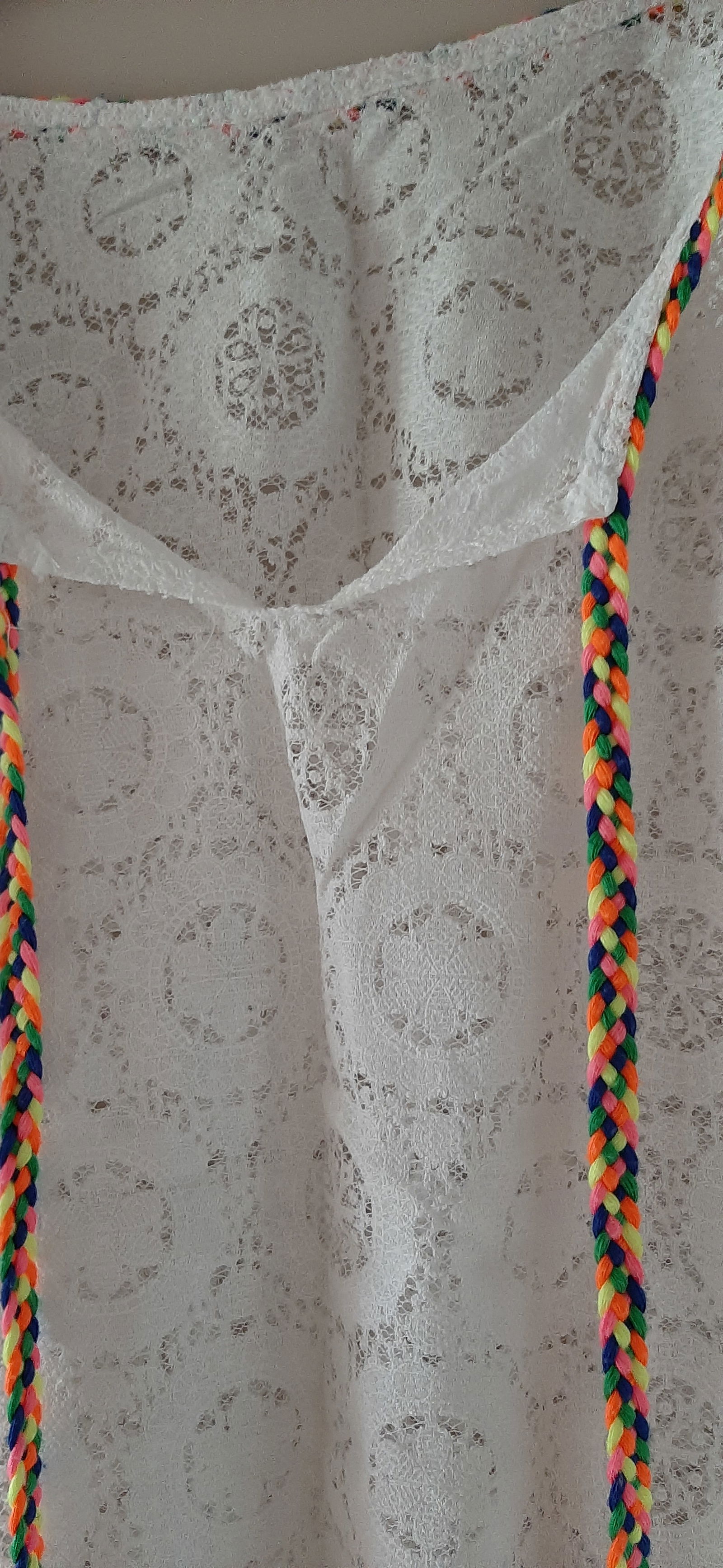 Blauw - wit tuniek ,ibizo boho style - Afbeelding 3