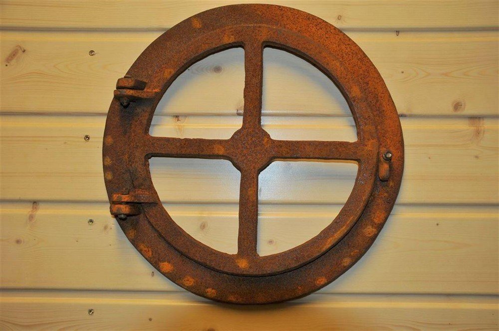 Rond klapbaar gietijzeren raam- ijzer-tuin-accessoires - nr. 1