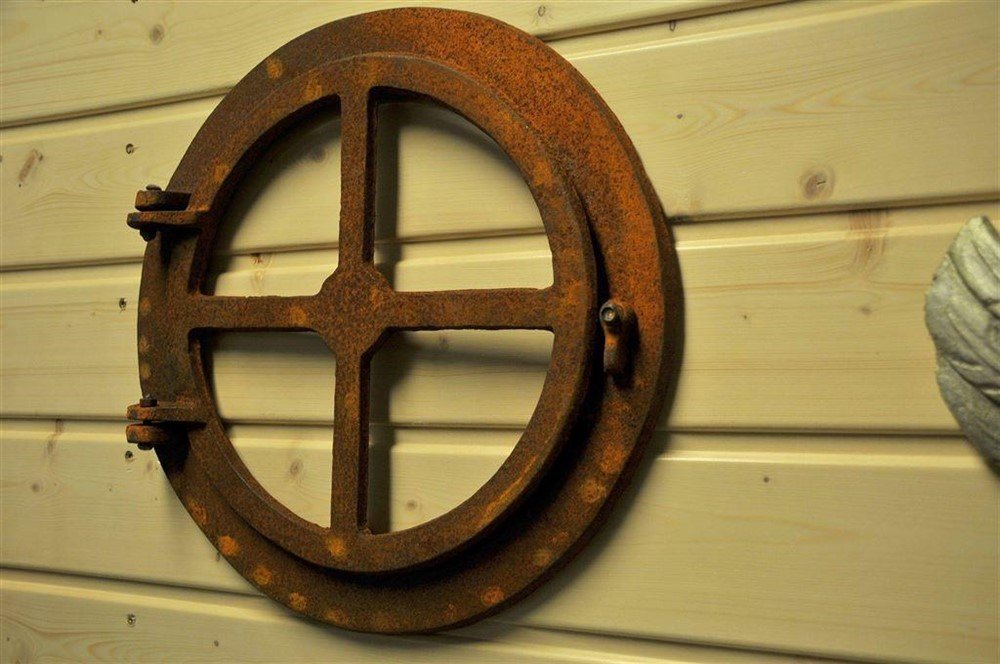 Rond klapbaar gietijzeren raam- ijzer-tuin-accessoires - Afbeelding 3