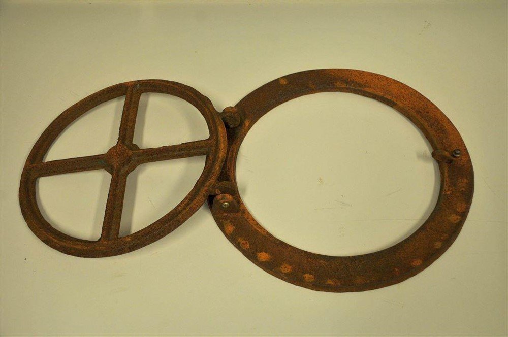 Rond klapbaar gietijzeren raam- ijzer-tuin-accessoires - Afbeelding 4
