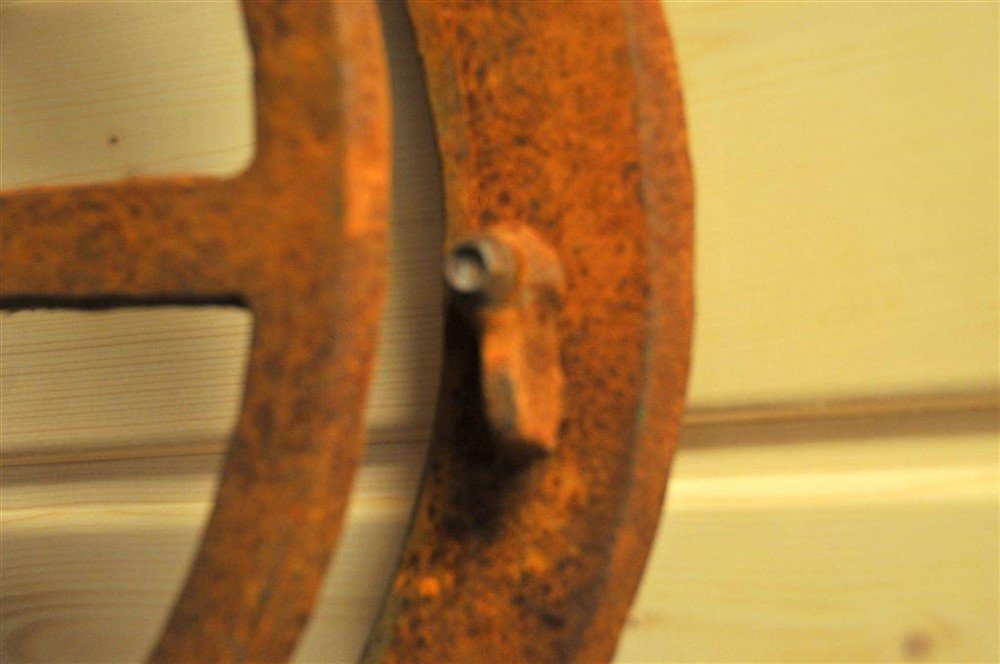 Rond klapbaar gietijzeren raam- ijzer-tuin-accessoires - Afbeelding 5