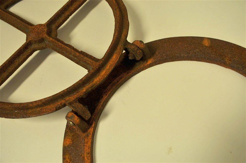 Rond klapbaar gietijzeren raam- ijzer-tuin-accessoires - Afbeelding 6