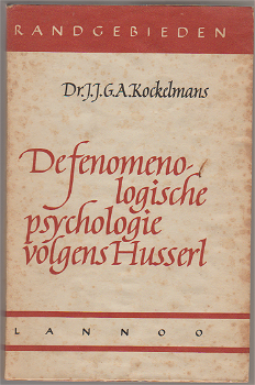 Dr. J.J.G.A Kockelmans: De fenomenologische psychologie volgens Husserl - 0