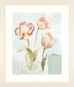 Borduurpakket Lanarte TULPEN NIEUW!