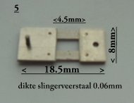 Slingerveer voor Zaanse-, Sallandse-, Friese klok, pendule, regulateur, etc. - 7