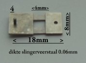 Zaanse klok slingerveer met opening waar de slinger in haakt nr.322. - 5