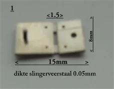 10 slingerveren voor Hermle, pendule, wandklok, regulateur, etc.