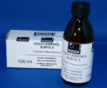 Geef uw klok echte Koch klokolie nr. 4 - 10 ml. = goed voor 10 klokken. - 2