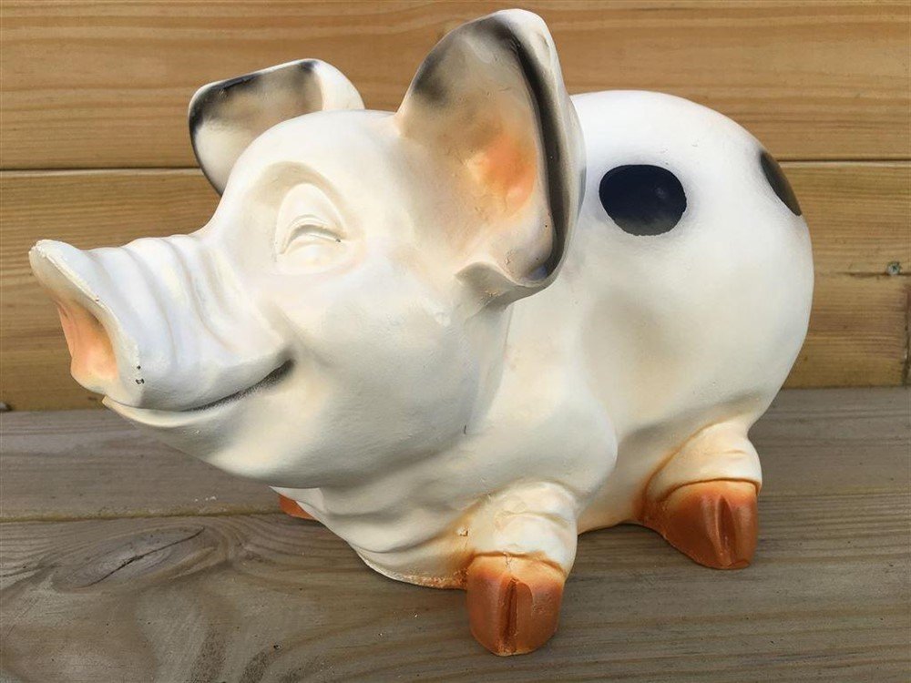 Varken in kleur polystone als spaarvarken - Afbeelding 5