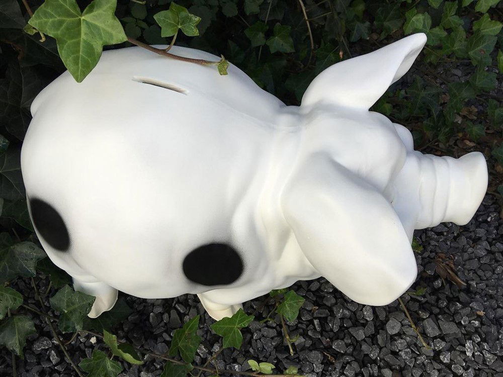 Varken in kleur polystone als spaarvarken - Afbeelding 6