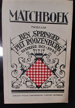Matchboek tweekamp Ben Springer-Piet Roozenburg 1945 - 0