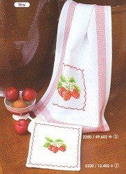 Borduurpakket AARDBEIEN NIEUW !