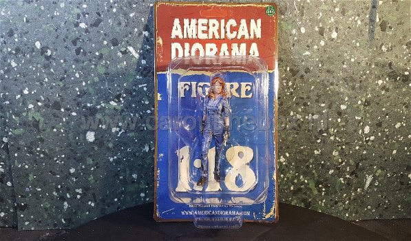 Diorama figuur 1/18 Female Mechanic figure 3 AD141 - 2