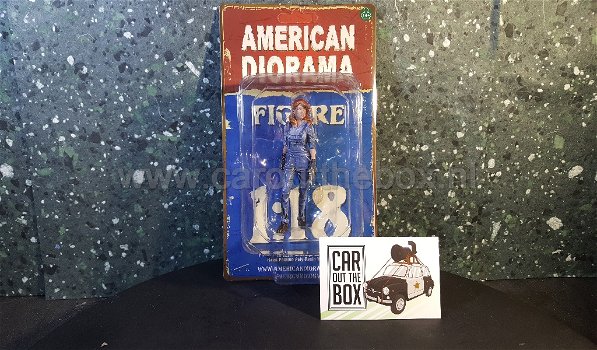 Diorama figuur 1/18 Female Mechanic figure 3 AD141 - 3