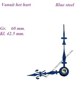 = Franse pendule wijzers = Fleur de Lys = 35837