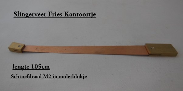 Onderblokje voor Friese staartklok slingerveer met M3 getapt. - 5