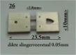 Slingerveren voor Hermle uurwerken, pendule, hangklok, tafelklok. 2 - 0 - Thumbnail