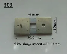 Slingerveren voor staande klokken va. € 5,00