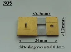 Slingerveren voor staande klokken.