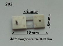 Slingerveren voor Franse pendule 5maten per stuk € 6,40 - 2