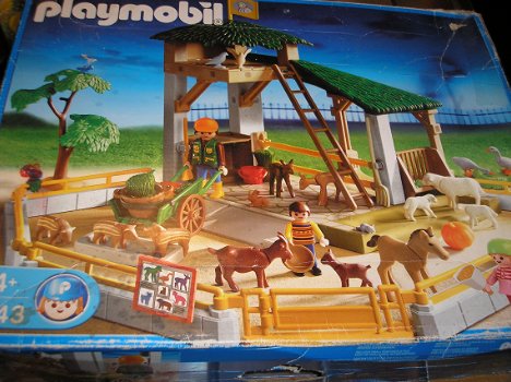 Playmobil - 3243 de kinderboerderij - in doos - met beschrijving - 0