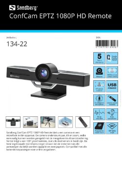 ConfCam EPTZ 1080P HD Remote camera en een microfoon