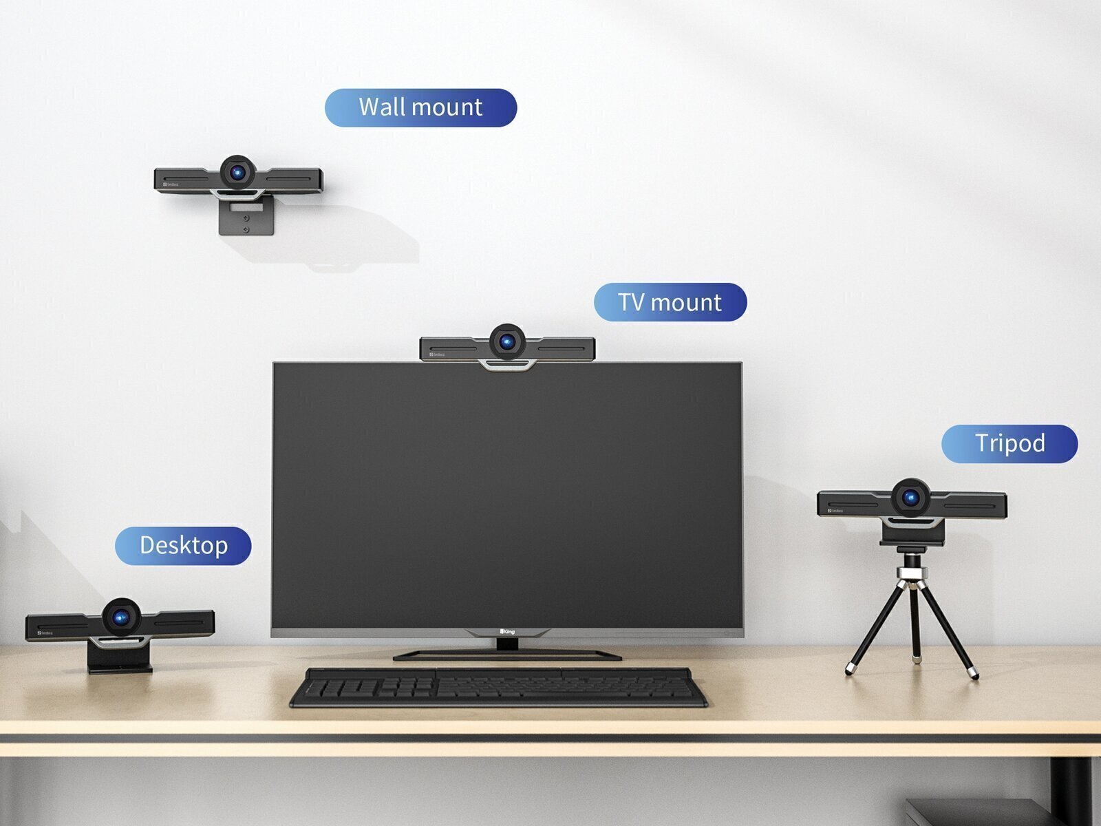 ConfCam EPTZ 1080P HD Remote camera en een microfoon - Afbeelding 5