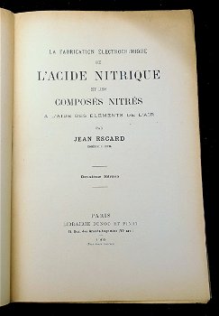 Escard 1909 Fabrication Électrochimique de l’Acide Nitrique - 1