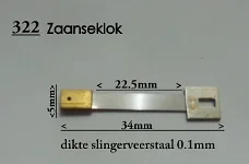 Zaanse klok slingerveer.