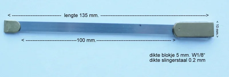 Slingerveer I. voor staande klok met 1/8