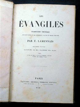 [Reliure] Les Évangiles 1846 Lamennais - 10 staalgravures - 3