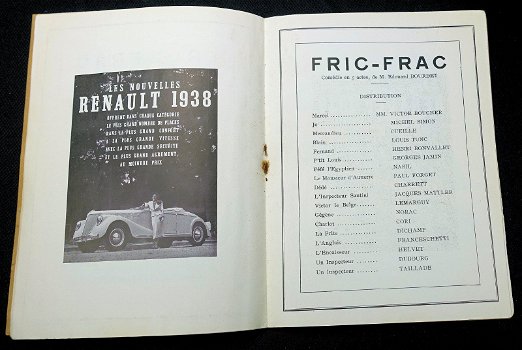 [Theaterprogramma] Fric-Frac 1937 - Art Deco Renault - 4