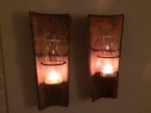 Wind licht van dakpannen, met kandelaar-decoratie-kaar - nr. 1