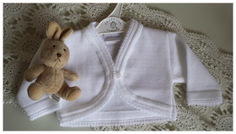 62-68 baby vestje new born voor doop bolero subtiel - nr. 1