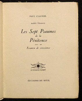 Claudel, Paul 1945 Les Sept Psaumes de la Pénitence - 2
