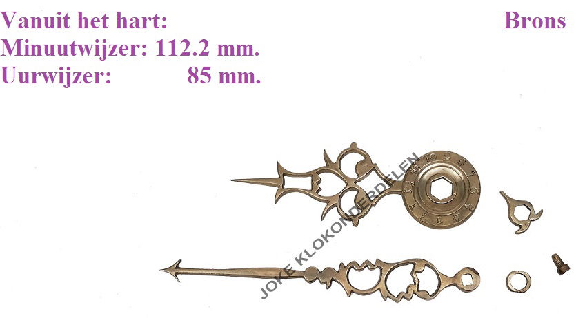 = Wijzers = Friese staartklok =44130 - nr. 1