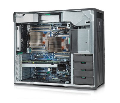 HP Z820 Workstation 2x Intel Xeon 12C E5-2697 V2 2.70Ghz, 64GB 8x8GB, 250GB SSD + 4TB HDD SATA - 2