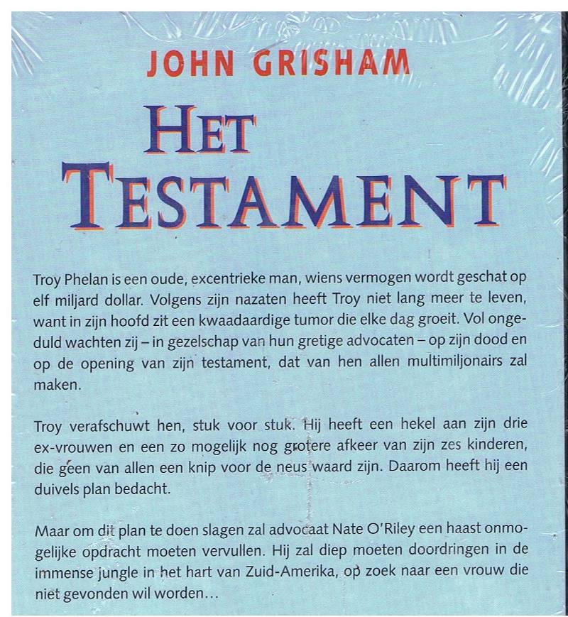 John Grisham = Het testament - paperback - Afbeelding 2