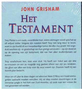 John Grisham = Het testament - hardcover - 1