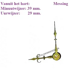 = Wijzers Franse pendule =44149