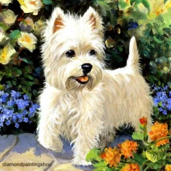 FULL diamond painting dog XL